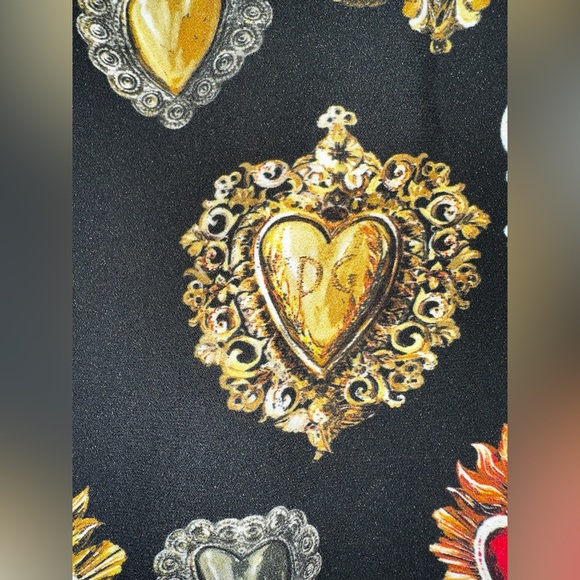 Printed Cady Straight Midi Skirt dolce Gabbana retail $2,500 sold - Picture 8 of 16